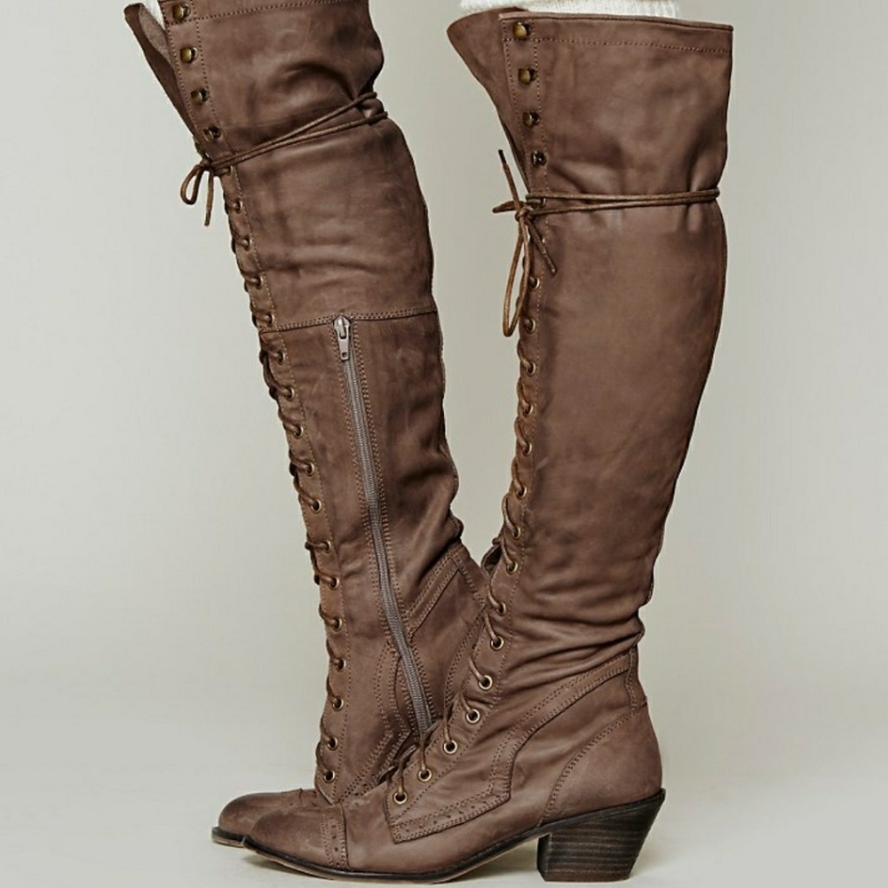 Free People Lace Up Boots